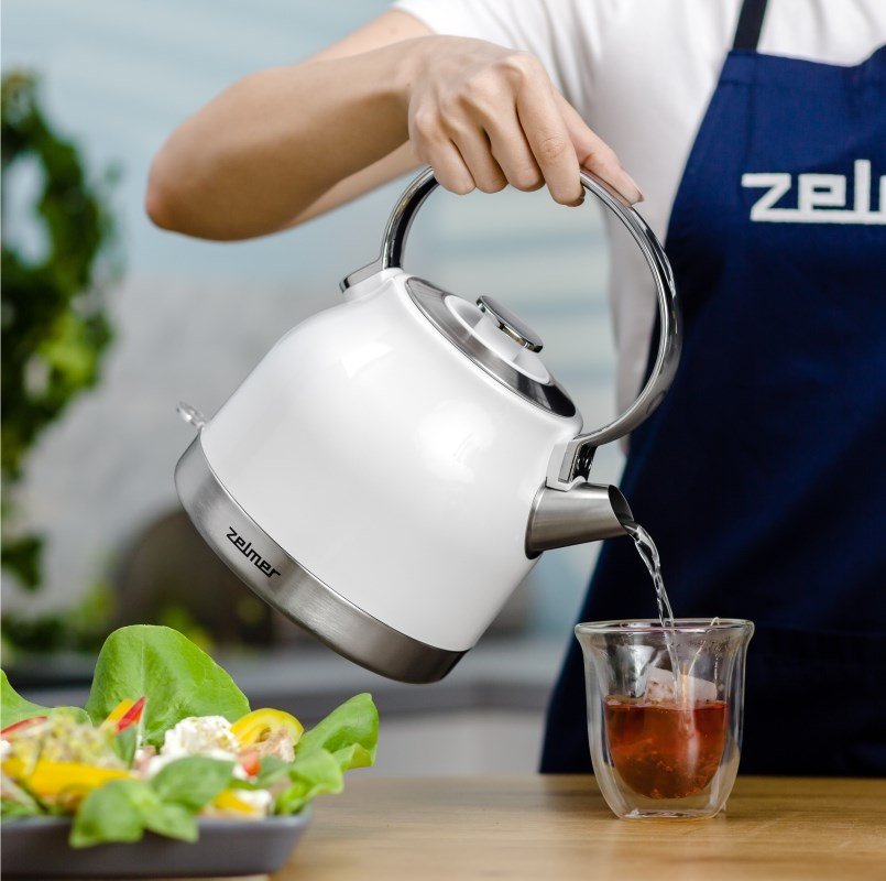 Zelmer ZCK7940 elkedel 1,5 L 2200 W Rustfrit stl, Hvid #3