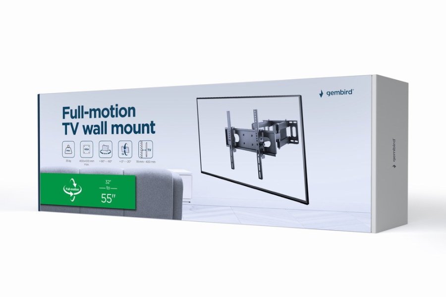 Gembird WM-55ST-04 tv-beslag 139,7 cm (55