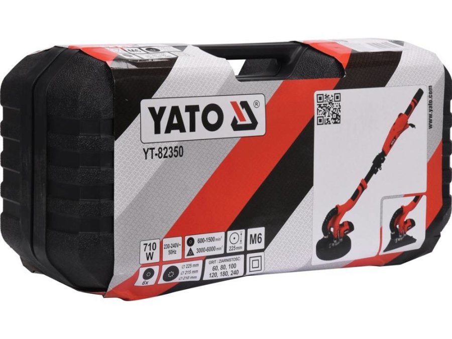 Yato YT-82350 transportabel slibemaskine Skivesliber 6000 rpm Sort, Rd 710 W #7