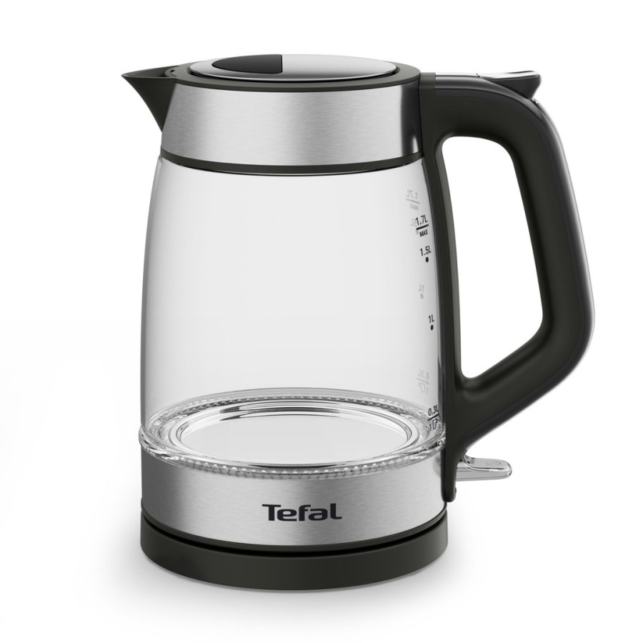 Tefal Glass Kettle KI605830 elkedel 1,7 L 2200 W Sort, Slv, Transparent #1