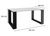 Topeshop MODERN BIEL CZ kaffe-, side- & endebord Kaffebord Rektangulr form 2 ben #5