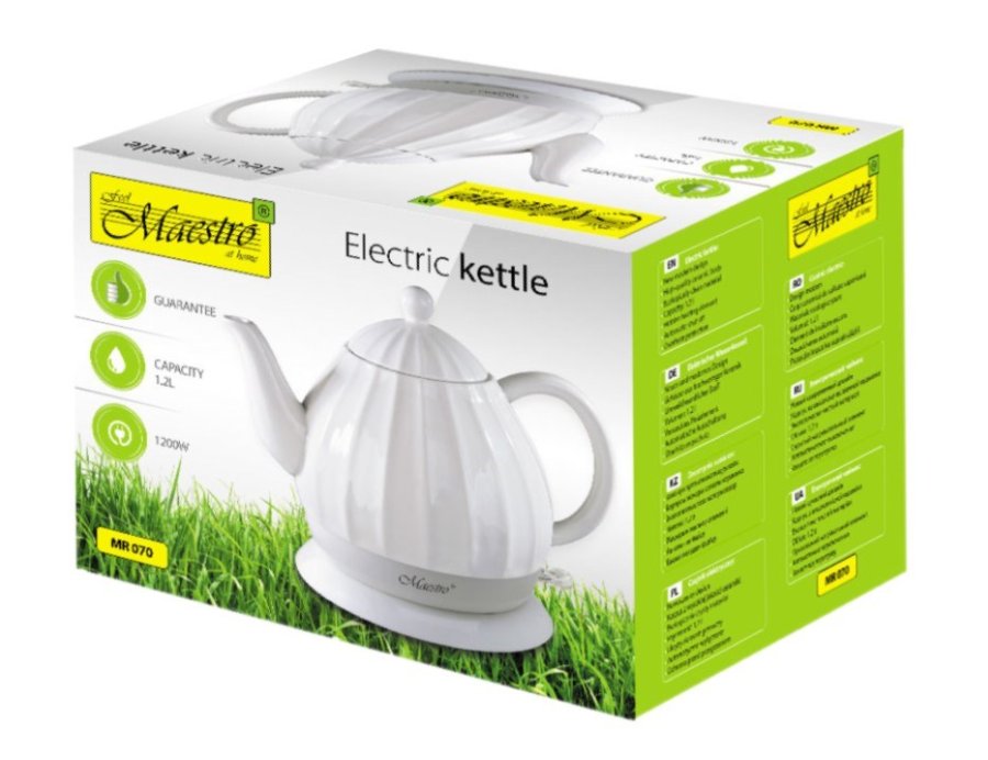 Feel-Maestro MR070 elkedel 1,2 L 1200 W Hvid #4