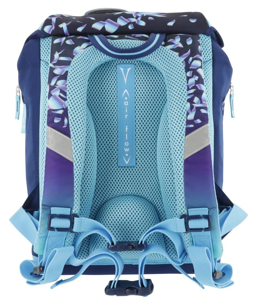Herlitz SoftLight Plus Greenline Blue Ice skoletaskes�t Pige Polyester Bl�, Marinebl� #5