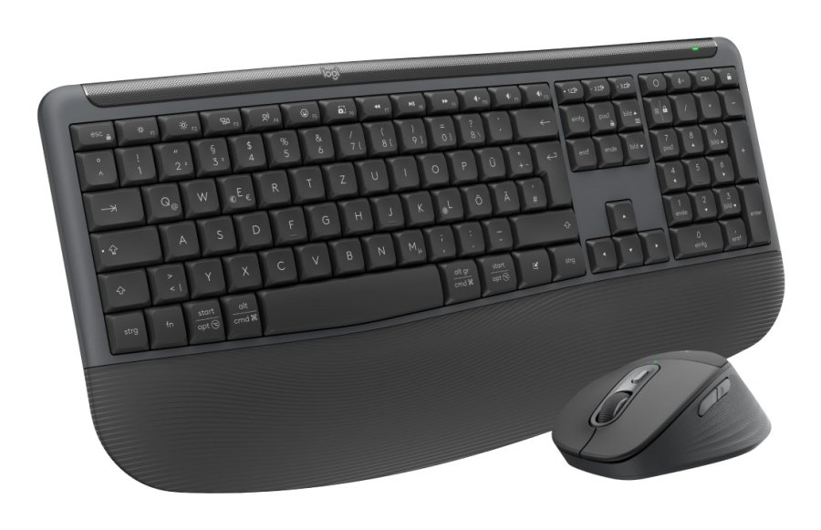 Logitech Signature Comfort Plus Combo MK880 for Business tastatur Mus inkluderet Universel USB + Bluetooth QWERTZ Tysk Grafit #4