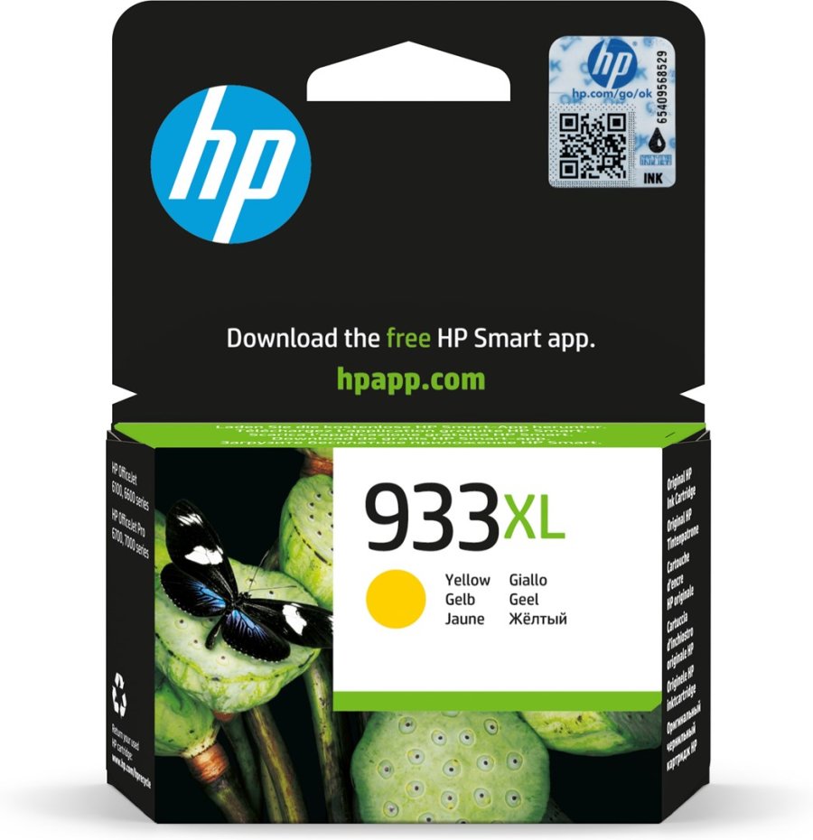 HP Original 933XL-blkpatron med hj kapacitet, gul #1