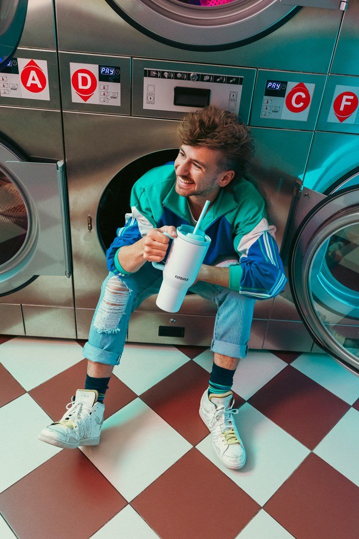 Termokrus med teleskopsugerr Kambukka Rio Tumbler 950 ml Frosty Coconut #11