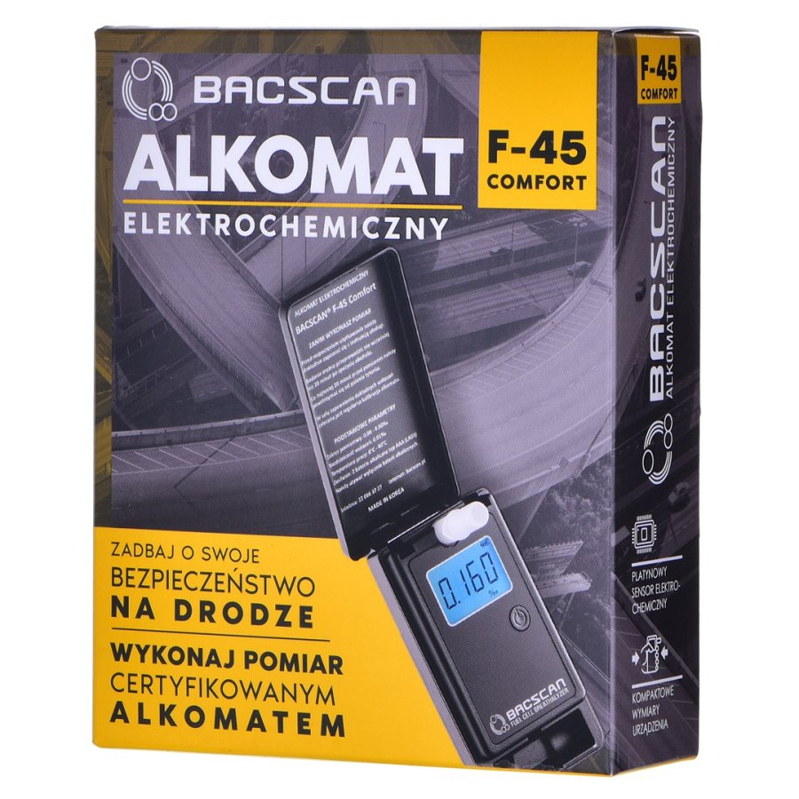 BACscan F-45 alkoholmeter 0 - 4% Sort #3