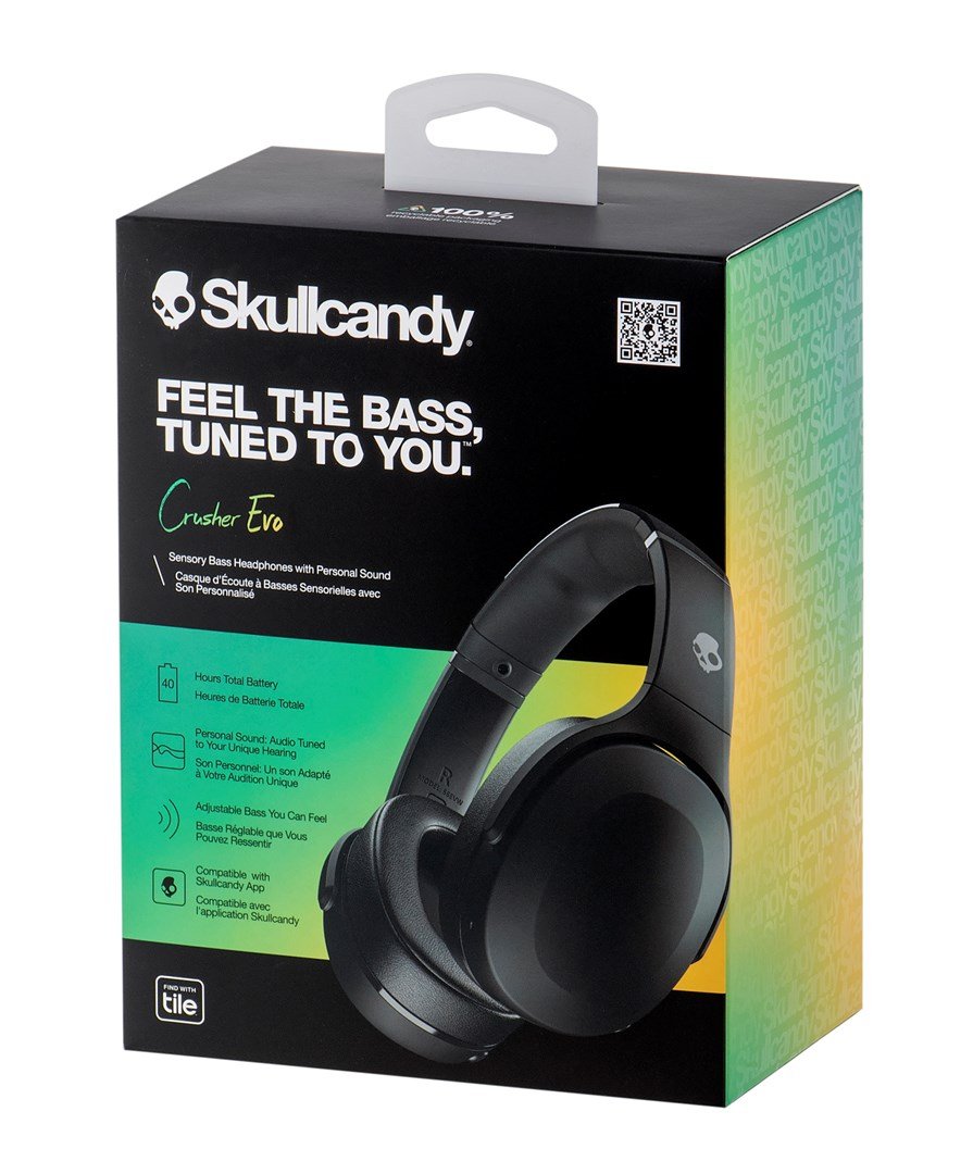 SKULLCANDY Hovedtelefon Crusher EVO Over-Ear Trdls Sort #9
