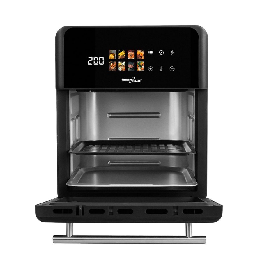 GreenBlue AIR FRYER fedtfri frituregryde, kraftig 1800 W, 10 l kapacitet, 8 programmer, tilbeh�r, timer, GB950 #11