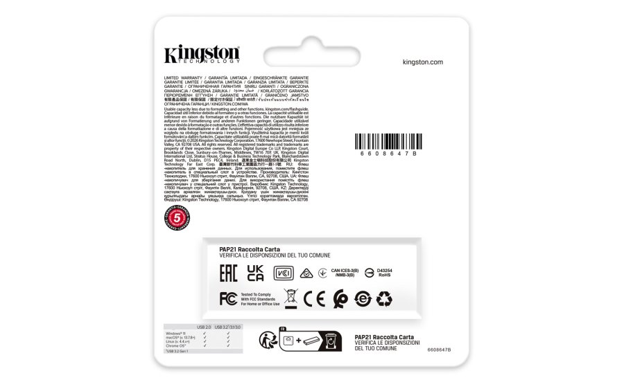 Kingston Technology DataTraveler Exodia USB-n�gle 128 GB USB Type-A 3.2 Gen 1 (3.1 Gen 1) Sort, Bl� #6