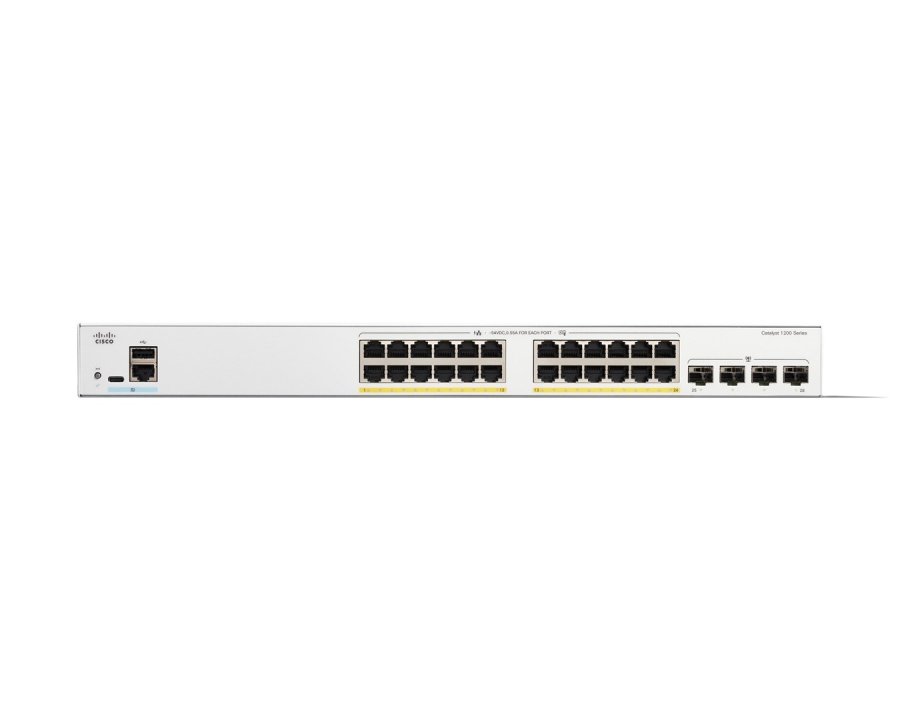 Cisco C1200-24FP-4G netv�rksswitch Administreret L2/L3 Gigabit Ethernet (10/100/1000) Hvid #3