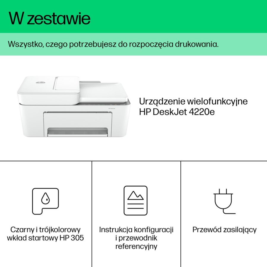 HP DeskJet 4220e Tr�dl�st All-in-One Farve Printer, Instant Ink; Kopimaskine, scanner #10