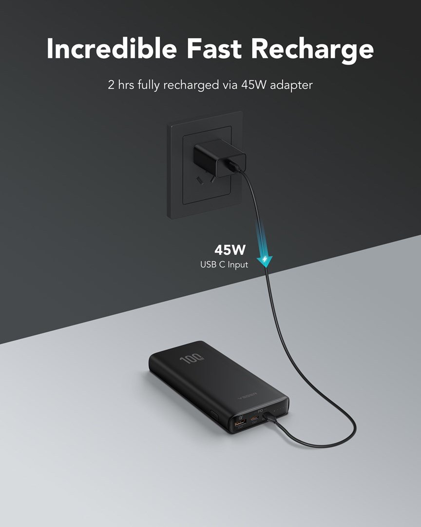 VEGER T100 powerbank Lithium-Ion (Li-Ion) 20000 mAh Sort #6