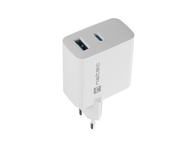 NATEC RIBERA GAN OPLADER 1X USB-A + 1X USB-C 45W HVID #3