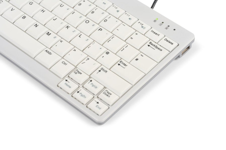 BakkerElkhuizen UltraBoard 950 V2 tastatur Kontor USB QWERTZ Tysk M�rkegr�, Lys gr� #5