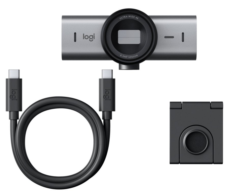 Logitech 960-001530 webcam 8,5 MP 4096 x 2160 pixel USB 3.2 Gen 1 (3.1 Gen 1) Aluminium, Sort #7