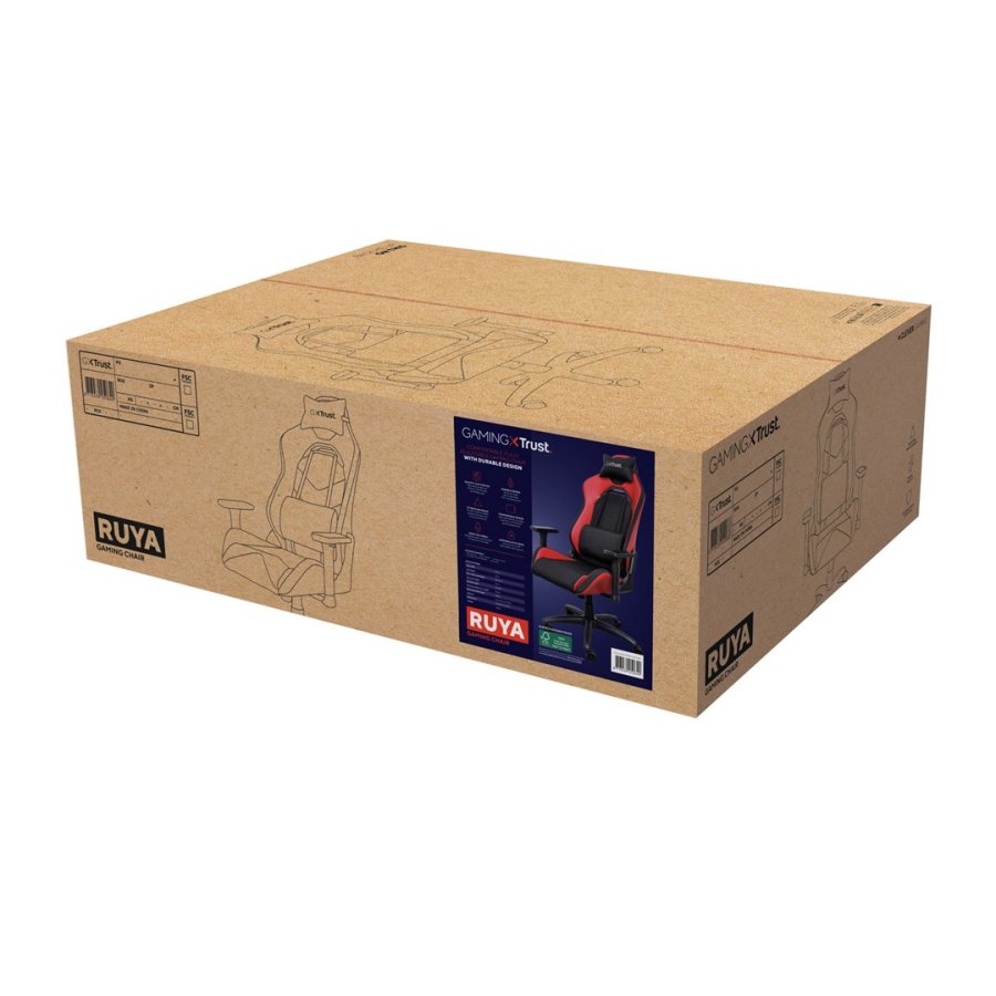 Trust GXT 714 RUYA Universal gamingstol Sort, Rd #6