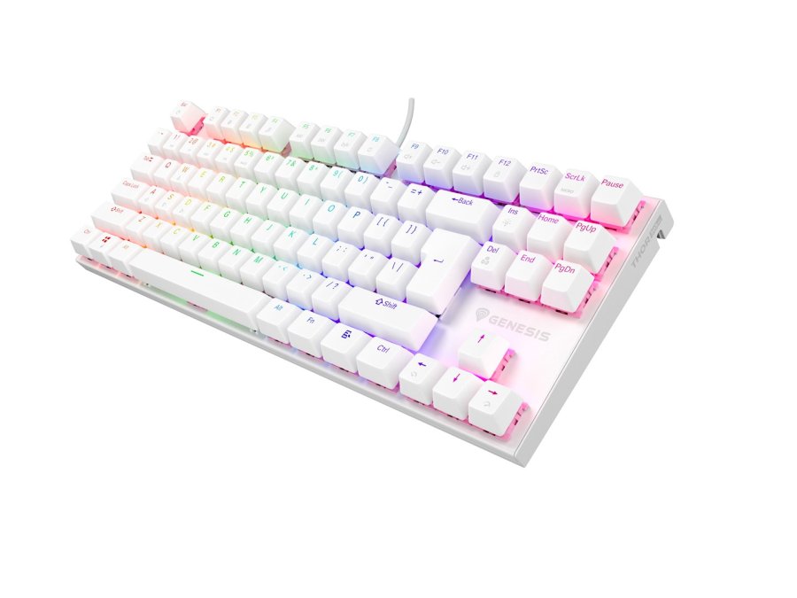GENESIS Thor 303 TKL tastatur Spil USB QWERTY US International Hvid #4