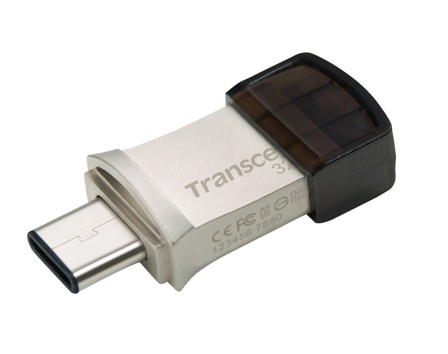 Transcend JetFlash 890 32GB USB-ngle USB Type-A / USB Type-C 3.2 Gen 1 (3.1 Gen 1) Sort, Slv #5