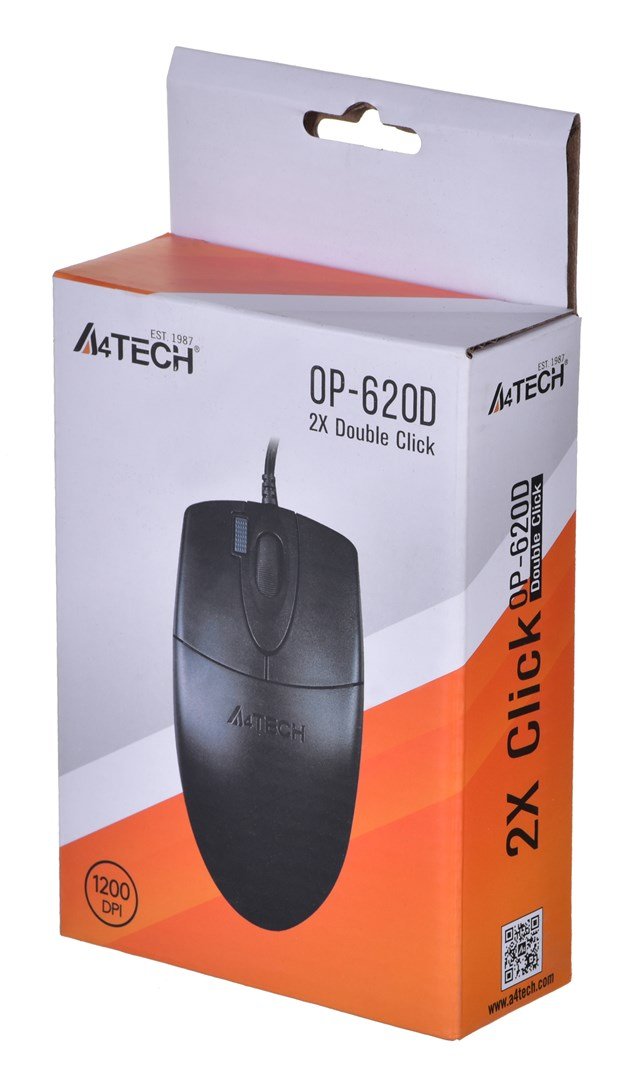 A4Tech OP-620D mus Ambidextrous USB Type-A Optisk 800 dpi #3