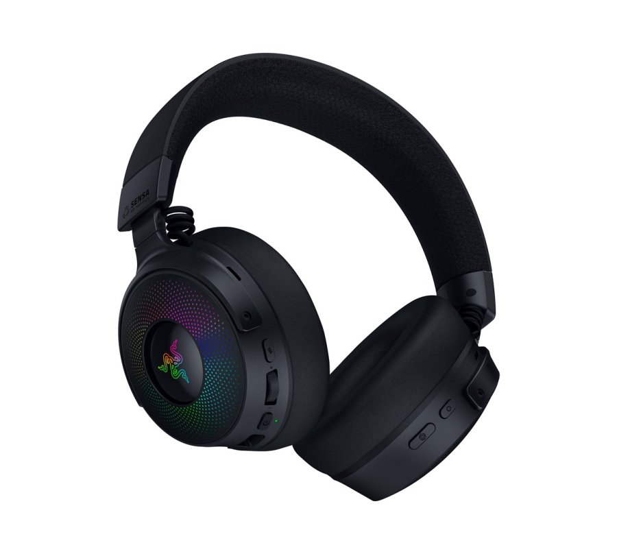 Razer Kraken V4 Pro Headset Kabel & trdls Spil USB Type-A Bluetooth Sort #5