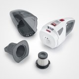 Severin HV 7146 stav stvsuger & elektrisk kost Batteri Tr&vd UltraFine 120 W Gr, Rd, Hvid 2,2 At #31