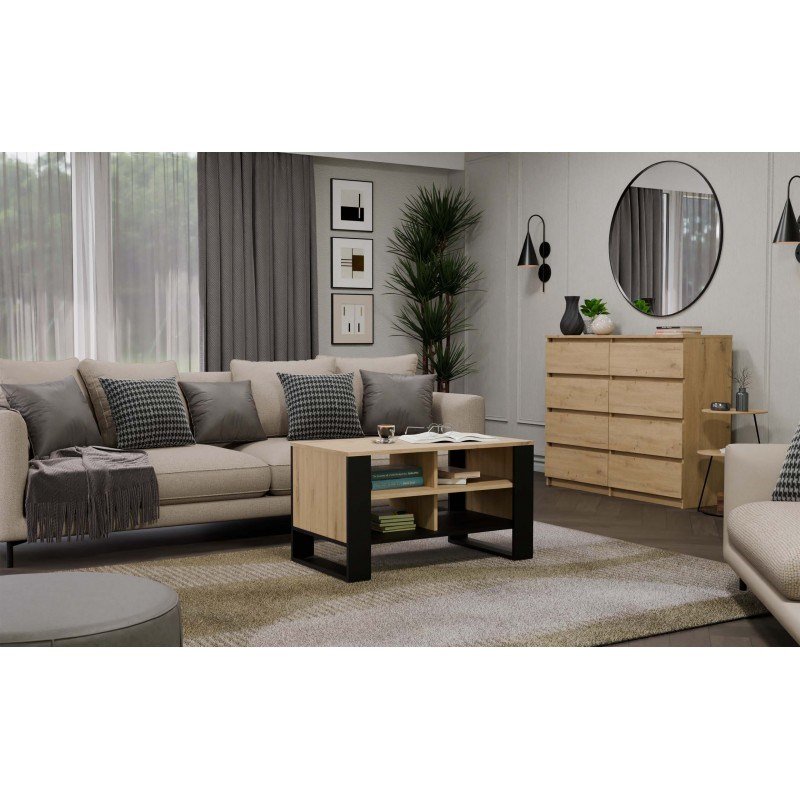 MODERN 4P ARTISAN SOFABORD MED SORT BEN #8