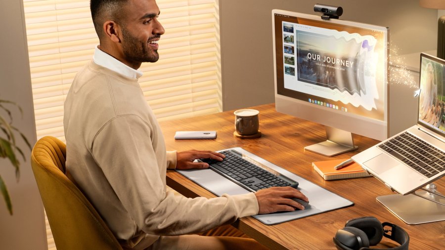 Logitech Signature Slim Solar+ K980 tastatur Universel RF tr�dl�s + Bluetooth QWERTY UK international Grafit #11