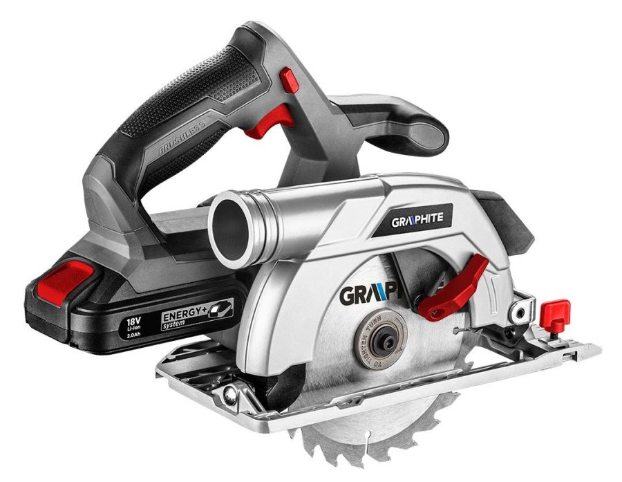 Graphite 58G023 transportabel rundsav 16,5 cm Gr, Rd, Slv 4200 rpm #3