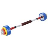 Farvede vgtstnger med vgtstangsfunktion i etui HMS SKC20 2 x 10 kg #17