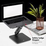 Maclean skrivebordsstativ til skrm eller laptop, gasfjeder, til stende og siddende, sort, MC-493 #5
