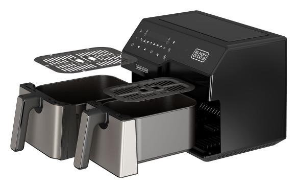 BLACK+DECKER Air Fryer Dual Basket 2500W #3