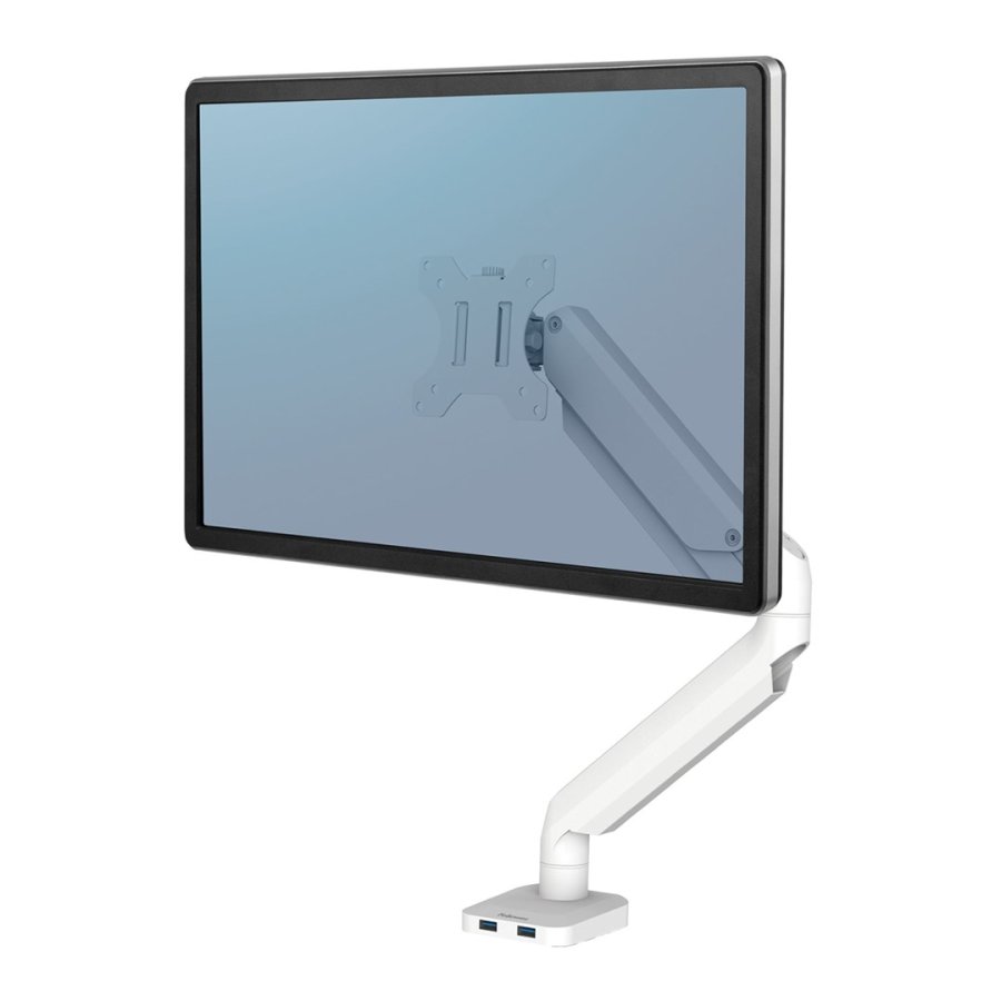 Fellowes Ergonomics-arm til 1 skrm - Platinum Series, hvid #1