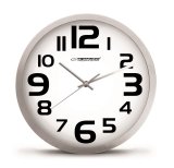Esperanza EHC013K Wall Clock - Zurich - Black Kvartsur Oval Sort, Hvid #3