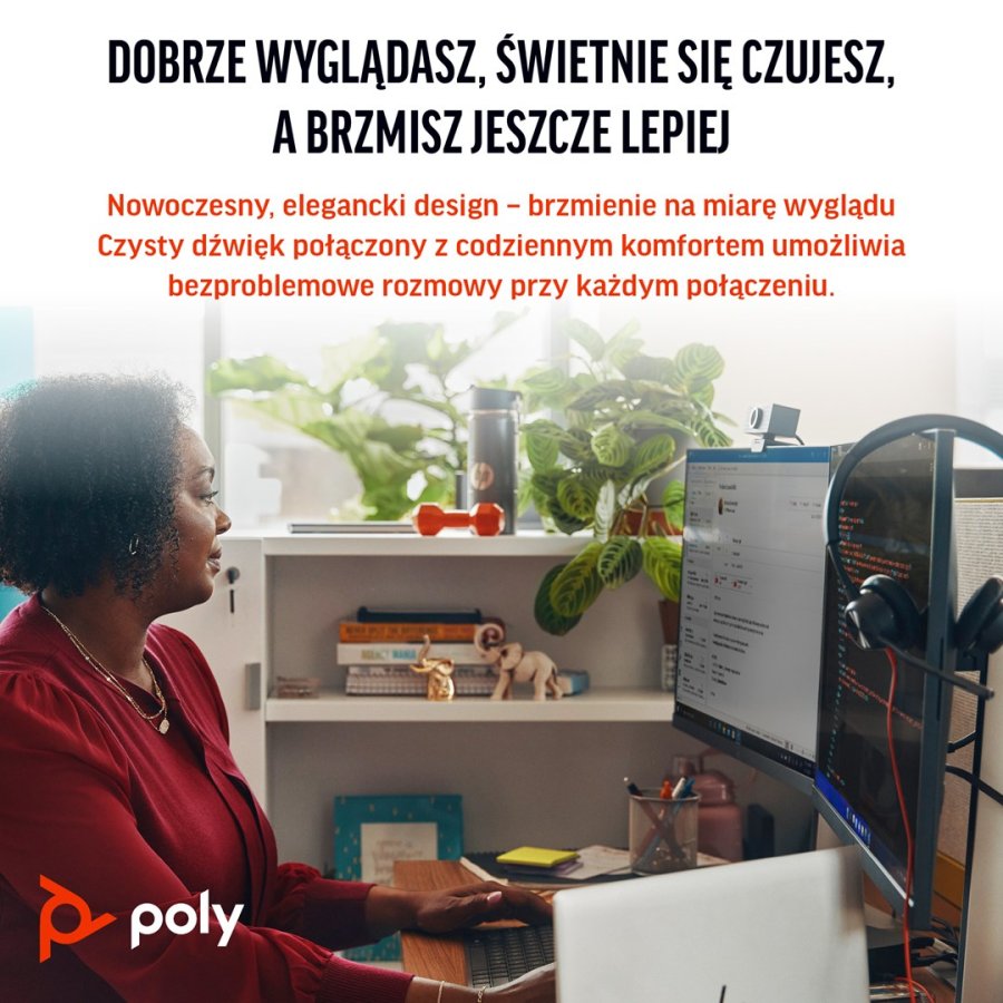 Poly Blackwire 3325 Stereo Microsoft Teams Certified USB-C Headset +3.5mm Plug +USB-C/A Adapter #6