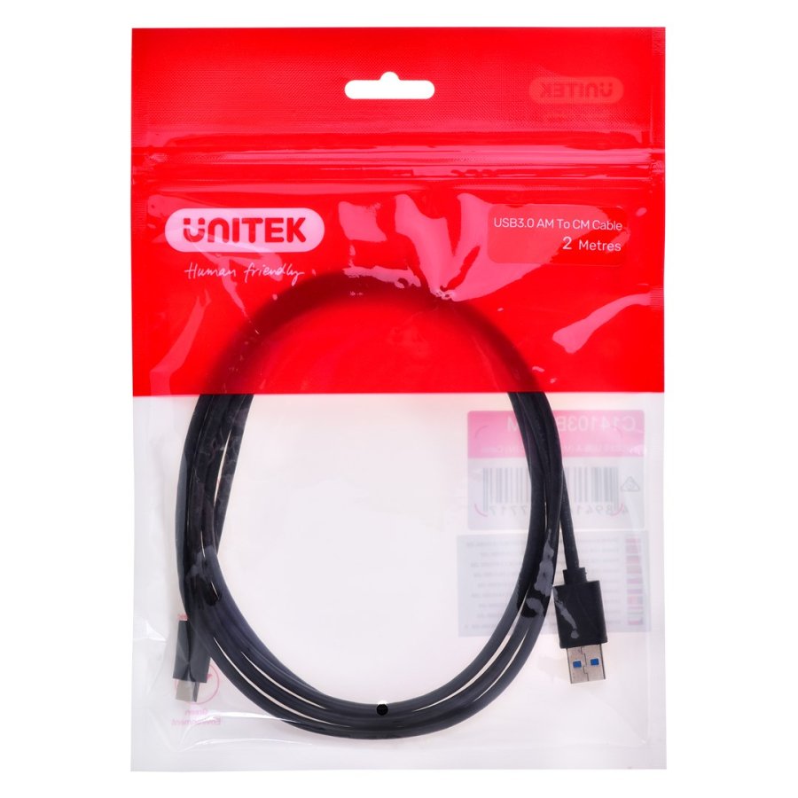 UNITEK KABEL USB-C, USB-A, 5 GBPS, 2M #1