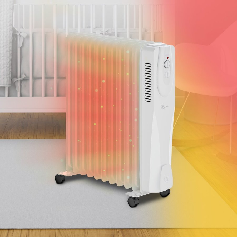 Extralink EX.30622 varmeapparat Indendrs Hvid 2500 W Olie elektrisk omrdevarmer #13