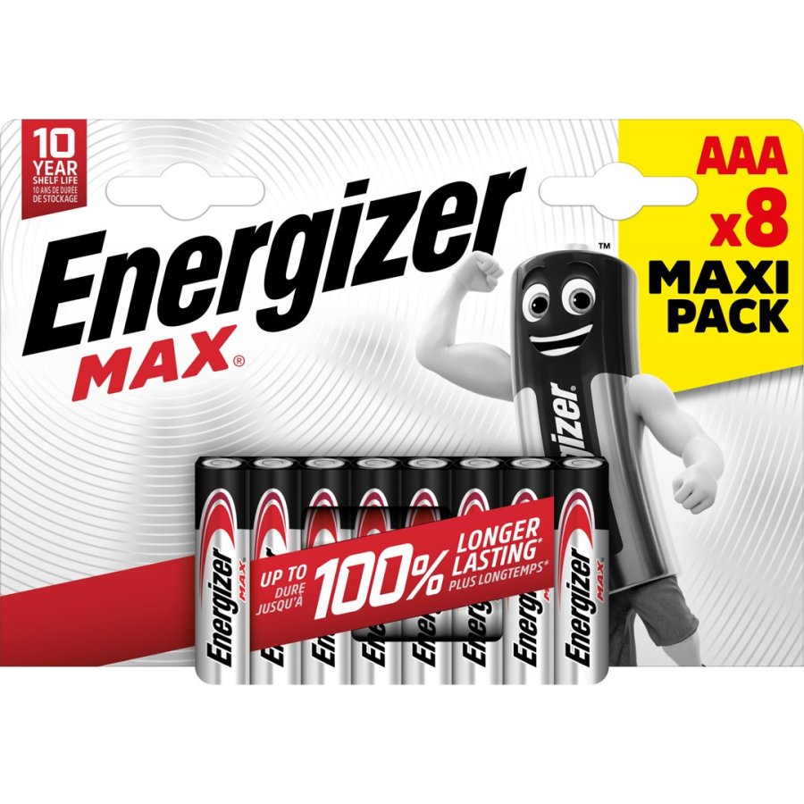 BATTERIER ENERGIZER MAX AAA LR03 /8 ECO #1