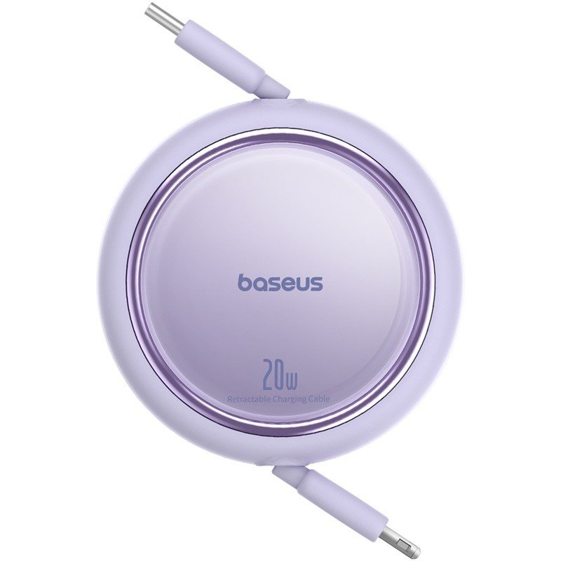 Baseus Free2Pull Udvideligt USB C til iP Ligtning hurtigopladningskabel 1 m 20 W Lilla #1