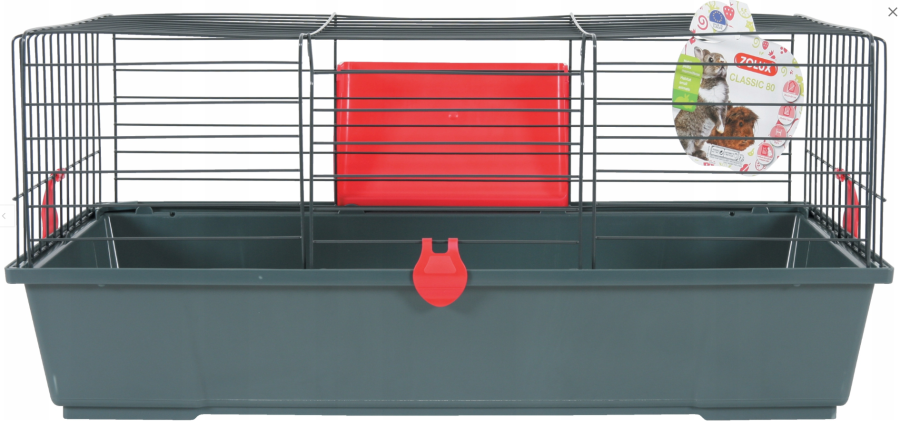 ZOLUX Classic 80 grey/red - bur til gnavere #1