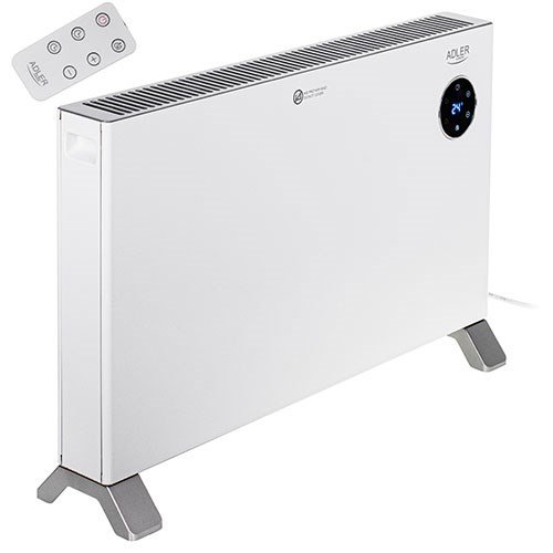 Konvektionsvarmer Adler AD 7752 LCD med fjernbetjening Hvid #1