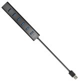 Axagon HUE-SA7BP interface hub USB 3.2 Gen 1 (3.1 Gen 1) Type-A 5000 Mbit/s Sort #6