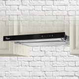 Akpo WK-7 Light Glass Touch 60 Undermonteret emhtte Inox, Sort #4