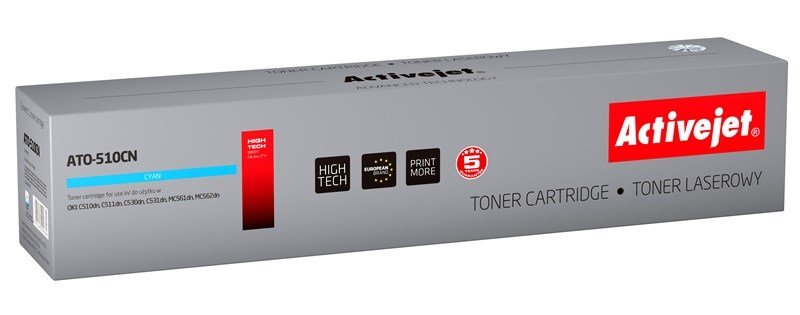 Activejet ATO-510CN (erstatning OKI 44469724; Supreme; 5000 sider; bl) #1