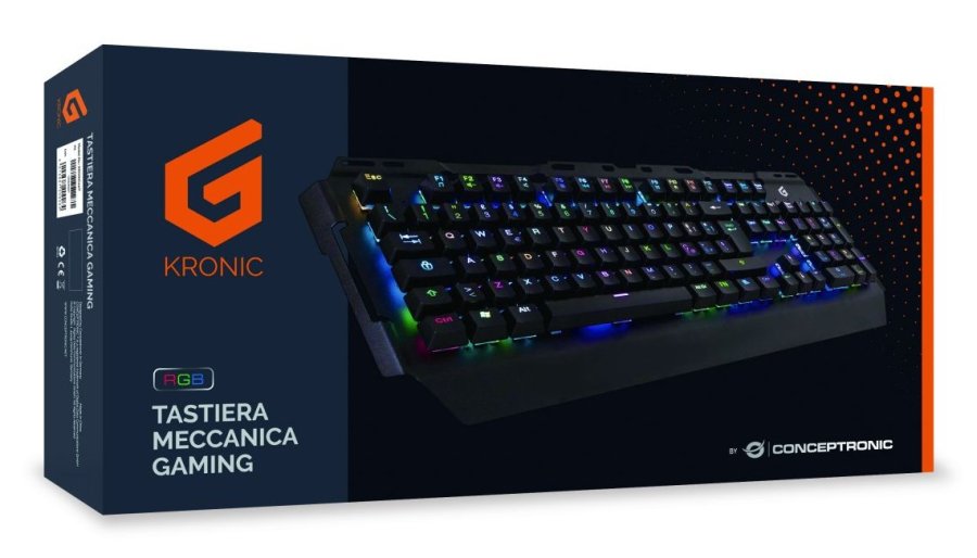 Conceptronic KRONIC tastatur Spil USB QWERTY Italiensk Sort #4