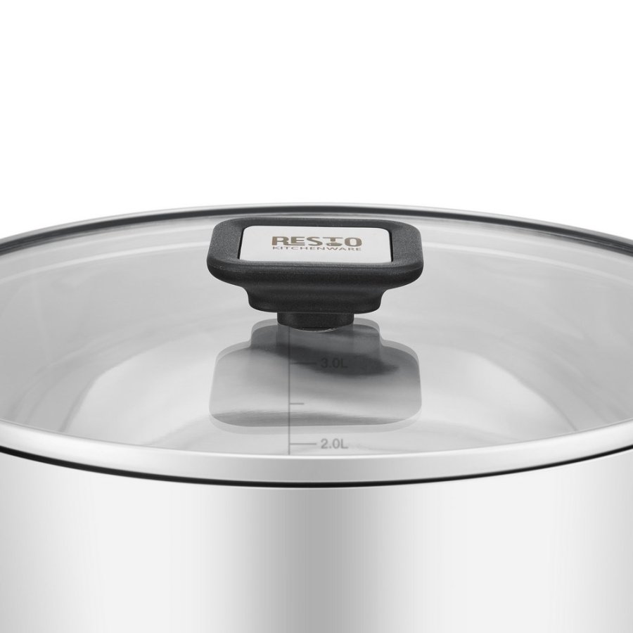 Resto Kitchenware Anser 4,4 L Rund Sort, Rustfrit stl #46