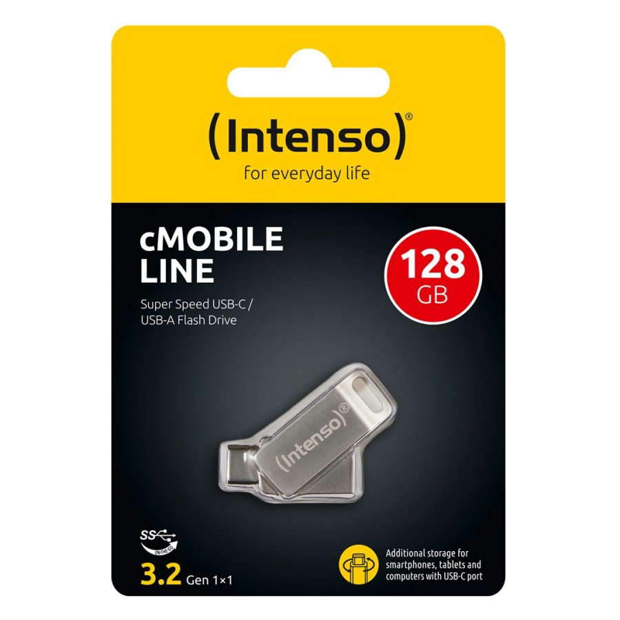 Intenso cMobile Line USB-ngle 128 GB USB Type-A / USB Type-C 3.2 Gen 1 (3.1 Gen 1) Slv #4