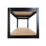 Topeshop REGA P9030 CZARNY lagerhylde til havevrktj Fritstende Galvaniseret stl, MDF #28