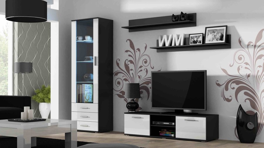 Cama SOHORTV140CZ/BI TV stativ & underholdningscenter 1 hylder #2