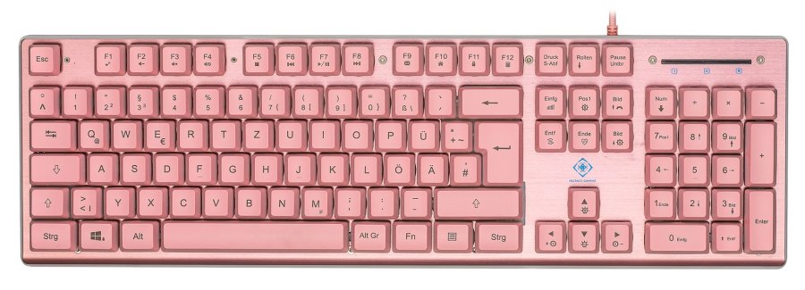 Deltaco Gaming PK75 RGB-tastatur, 105 taster, tysk layout, membrankontakt, USB #3